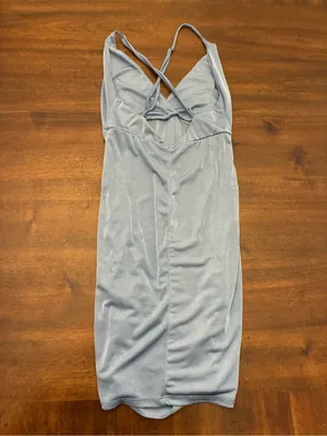 Lucy In The Sky Dress Women’s Small Blue Bodycon Sleeveless Mini thumbnail 4