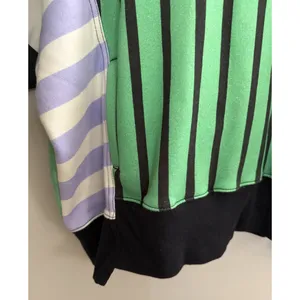 Free People Movement Free "Sprint To The Finish" Hoodie Green Stripe Women's Med thumbnail 7