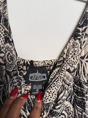 Free People Black Bohemian Maxi Dress with Spaghetti Straps thumbnail 6