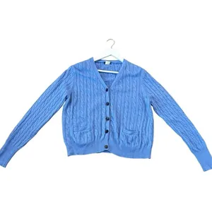 J.Crew Vintage wool angora blend cableknit cardigan sweater large thumbnail 8