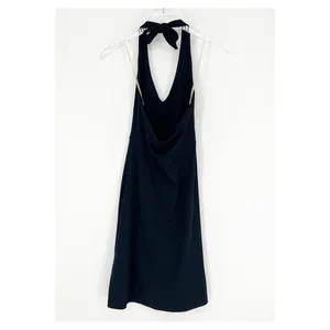 Patagonia Iliana Knee Length Halter Dress Women's Size XS Black‎ Outdoor Travel thumbnail 3