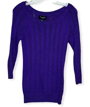 American Eagle‎ Purple Sweater thumbnail 1
