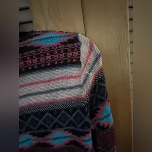 Rue 21 multicolor open front Striped Cardigan size medium thumbnail 6