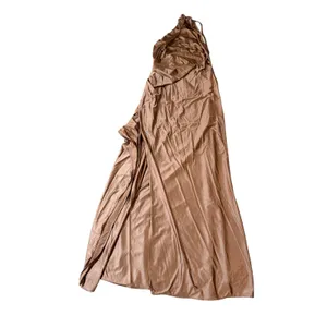 Oysho NWT Size Medium Sexy One Shoulder Brown Maxi Dress Formal Dance‎ Date Night thumbnail 3