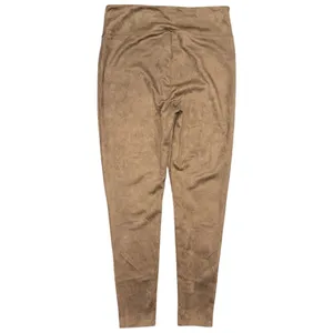 ASSETS SPANX Faux Suede Shaping Leggings High Rise Pull On Pants 1X Cashew Tan thumbnail 2