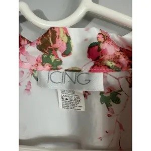 Icing Satin Floral Bridal Bar Belted Robe L/XL Sleepwear Loungewear Wedding thumbnail 2