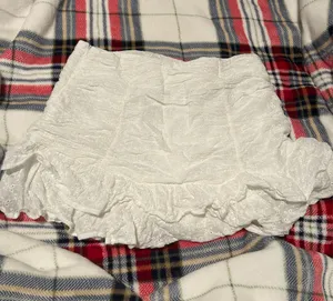 Lush Clothing Ruffle Mini White Skirt thumbnail 2