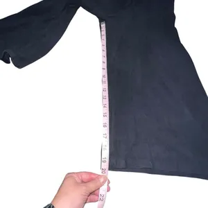 Zara Basic Black‎ Cropped Wide Leg Suede Soft Dress Pants Xs Pockets High Rise thumbnail 9