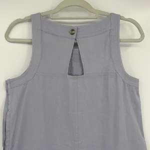 For Cynthia Linen Blend Shift Dress Sz S Lagenlook Minimal Scandi Neutral Artsy thumbnail 7