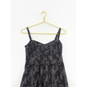 Anthropologie Lilka Ettie Jacquard Chemise Mini Dress Small Black Whimsigoth thumbnail 5