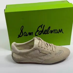 Sam Edelman Size-8M Womens Tobi Ecru Suede Mesh Sneakers thumbnail 1
