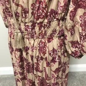 Boho off shoulder floral maxi thumbnail 6