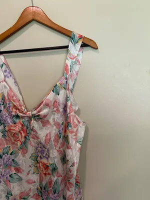 Vintage floral slip nightgown Pink Size XL thumbnail 2