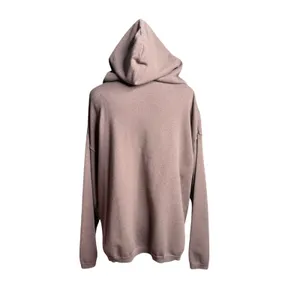 Pink Lily Chocolate Brown Acid Wash Oversized V Neck Hoodie Small thumbnail 4