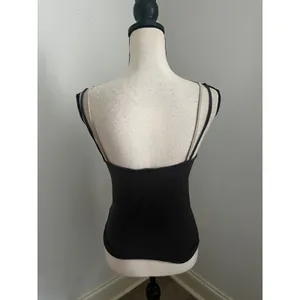 Esprit Y2K Double Strap Cami Top Medium Brown Basic Tank Minimalist Neutral 90s thumbnail 5