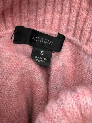 J Crew Supersoft Yarn Pink Turtleneck Sweater Wool Alpaca Women’s Small thumbnail 2