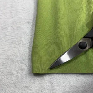 Due Per Due M Knit Polo Top Lime Green Stretch‎ Preppy Spring Sporty Pastel 90s thumbnail 5