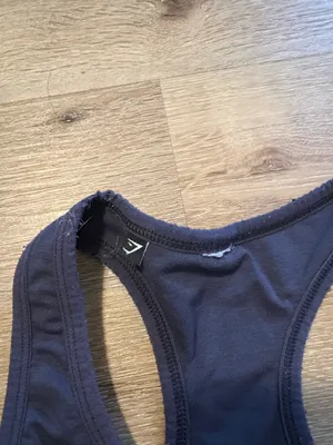 Dark Purple Racerback Gymshark Sports Bra thumbnail 3