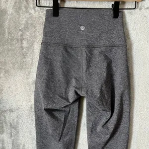 Lululemon Wunder Under Pant Hi-Rise Tech‎ Mesh Gray Size 2 thumbnail 4
