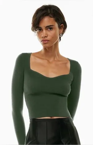 Aritzia Wilfred Tuscany Sweater Green M thumbnail 1