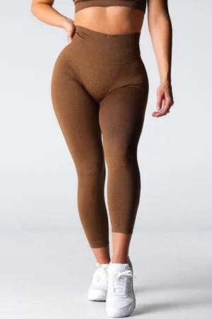 NVGTN Mocha Performance Seamless Leggings in mocha Size medium thumbnail 1