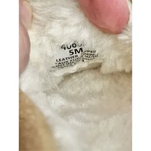 Minnetonka Cally Slipper Tan Suede Faux Fur Lined Moccasin Size 5M NEW thumbnail 6