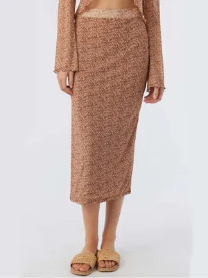 O’Neill Floral Knit Midi Skirt thumbnail 6