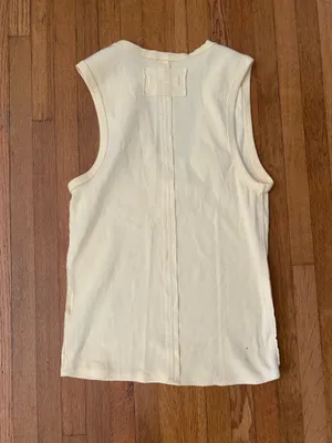 Free people yellow sleeveless top thumbnail 3