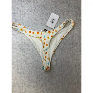 Dippin Daisys Seaport Bikini Bottom Clementine Floral Waffle‎ Knit Large NEW thumbnail 4
