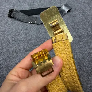 VTG Elastic Metal Scale Belts Gold Tone Silver Tone thumbnail 7