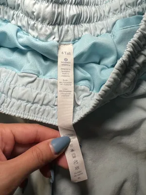 Lululemon Light Blue Hotty Hot Short Size 4 Long thumbnail 4