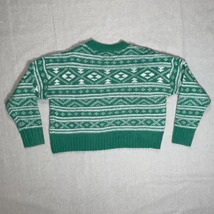 American Eagle | Green Fair Isle Snowdrift Sweater | Medium thumbnail 7