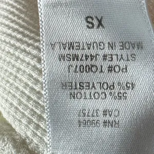 Billabong Waffle Knit Long Sleeve Top XS Cream Graphic Thermal Surf Casual Shirt thumbnail 7