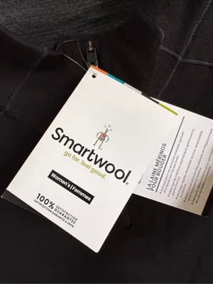 NWT SmartWool Sport 250Merino Long Sleeve 1/4 Zip Top Black Grey Size Small thumbnail 4