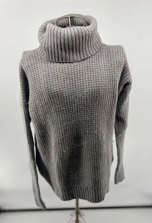 Lauren Ralph Lauren Wool Blend Waffle Knit Turtleneck Sweater Women’s Size Small thumbnail 1