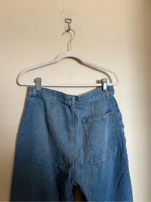 COS Mid Rise Wide-leg Baggy Blue Light Wash Jeans Women's Size 28 thumbnail 5