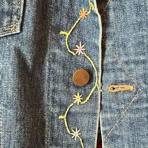 Wrangler Owl Embroidered Jean Trucker Jacket Vintage 70’s thumbnail 7