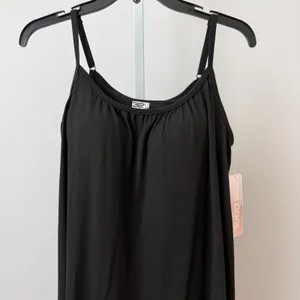 32 Degrees Clean Sporty Chic Relaxed Minimalist Athleisure Cami Dress S Black thumbnail 2