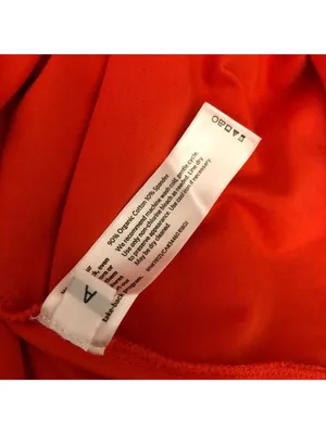 Eileen Fisher Womens T-Shirt Dress Orange L Organic Cotton Spandex Short Sleeve thumbnail 4