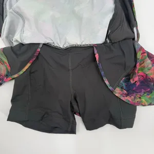 Lululemon Skirt Skort SZ 2 Hotty Hot Vivid Floral Run Athletic Lined High Rise thumbnail 13