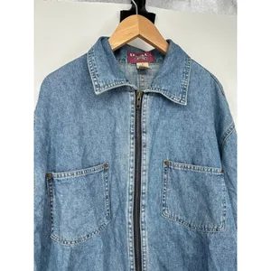 Vintage Denim & Co. Womens Zip Barn Jacket Coat‎ Cowgirl Barn Chore Wear Shirt S thumbnail 2