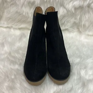 Urban Outfitters Black Suede Posey Gumsole Boots D21‎ thumbnail 6