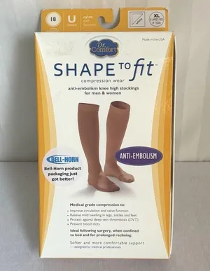 Dr. Comfort Anti-Embolism Compression Stockings White Size XL NWT thumbnail 1