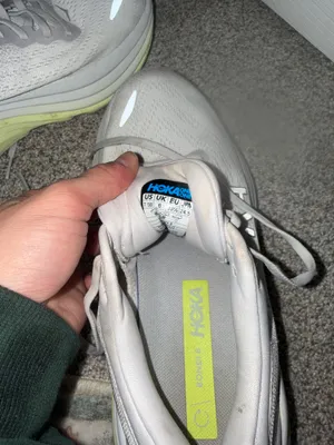 White Hoka Bondi 8 Shoes Running thumbnail 2