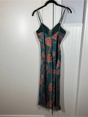 Selfie Leslie Melancholy Resin Buckle Midi Dress Botanic Print‎ Sage thumbnail 8