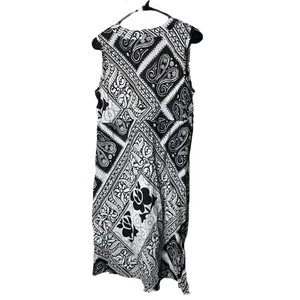 Vintage Y2K Gap Dark Brown Paisley Print Dress Size‎ M thumbnail 7