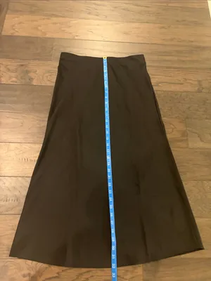 New With Tags JCrew Black Satin Midi Slip Skirt Sz S thumbnail 5