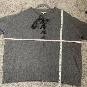 Rails Cashmere Wool‎ Blend Olivia Lace Up Sweater C32 thumbnail 14