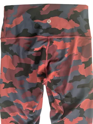 EUC Lululemon Wunder Under High-Rise Camo Smoky Night Sea Size 4 thumbnail 8
