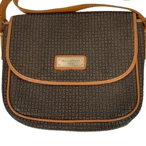 Vintage Ted Lapidus Monogram CrossBody Bag Purse thumbnail 4